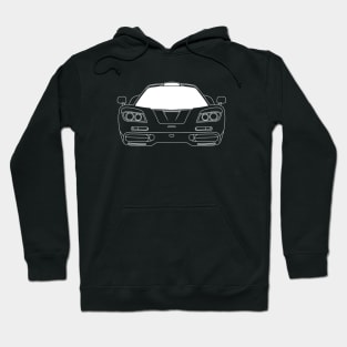 Mclaren F1 White Outline Hoodie